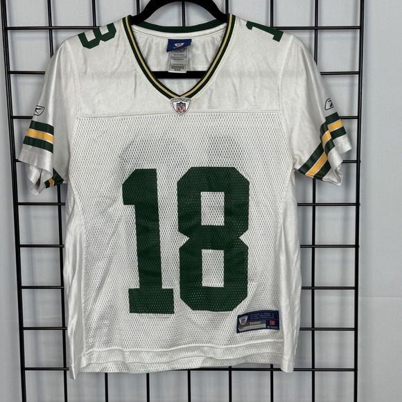 Reebok Tops - Reebok Green Bay Packers Randall Cobb Jersey Womens M Medium White Away Mesh